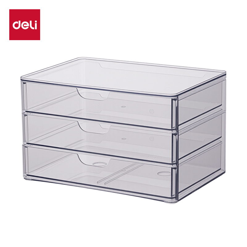 51fun吃瓜XDM230三層抽屜收納盒（hé）(透明)(盒)