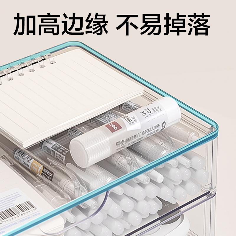 51fun吃瓜XDM230三層抽屜收（shōu）納盒(透（tòu）明)(盒)