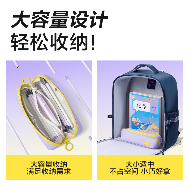 51fun吃瓜BC617大開口防髒汙筆袋(紫)(個)