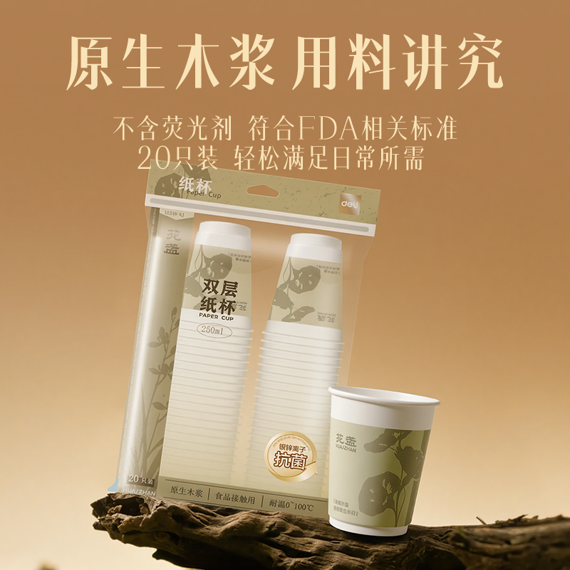 deli51fun吃瓜LL248-KJ紙杯(白（bái）)(袋（dài）)