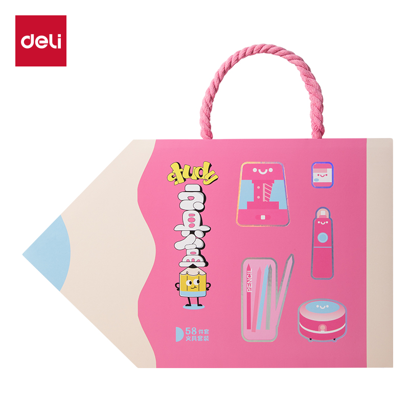 51fun吃瓜33303F文（wén）具（jù）禮盒套裝(粉)(套)