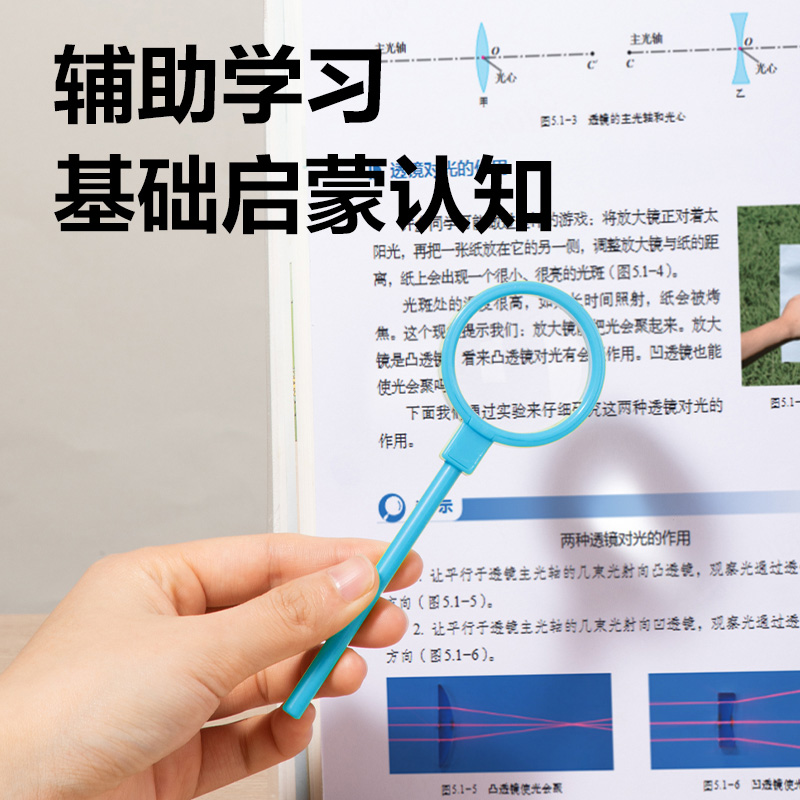 51fun吃瓜YX574A學具凹透鏡(藍)（盒）