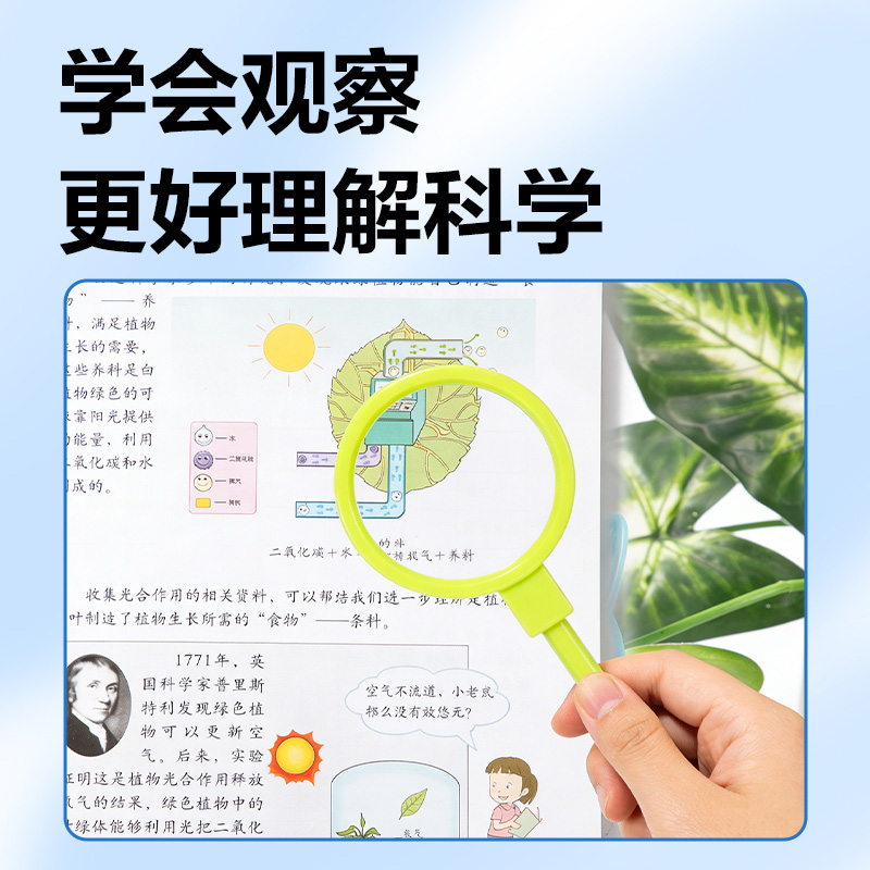 51fun吃瓜YX574B學（xué）具凸透鏡(綠)（盒）