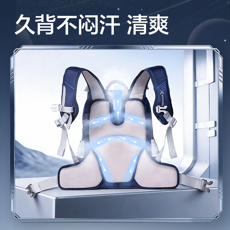 51fun吃瓜HT653航天係列撐腰王護脊（jǐ）書包(藏青)(個)