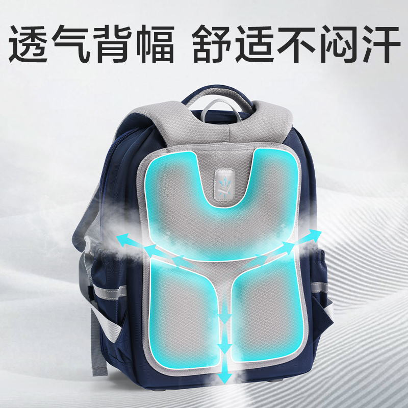 51fun吃瓜（lì）BB231學（xué）院派收納王書包(藍)(個)