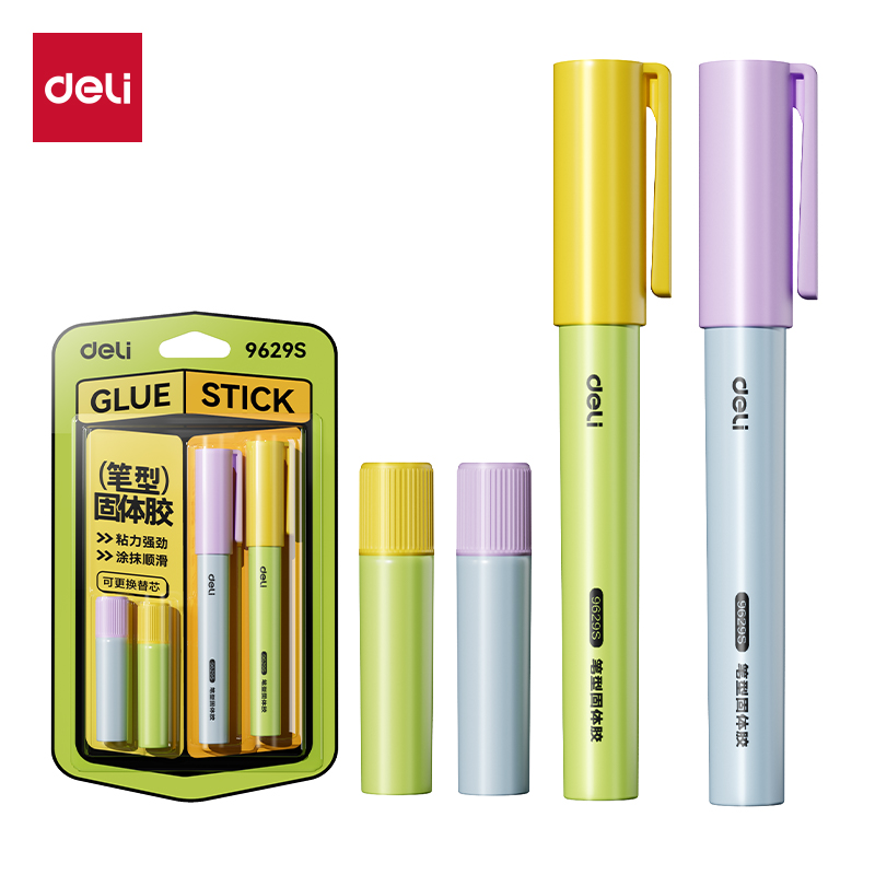 51fun吃瓜9629S筆型固體膠透明ACR(混)2.5g((2支+2支)/卡)