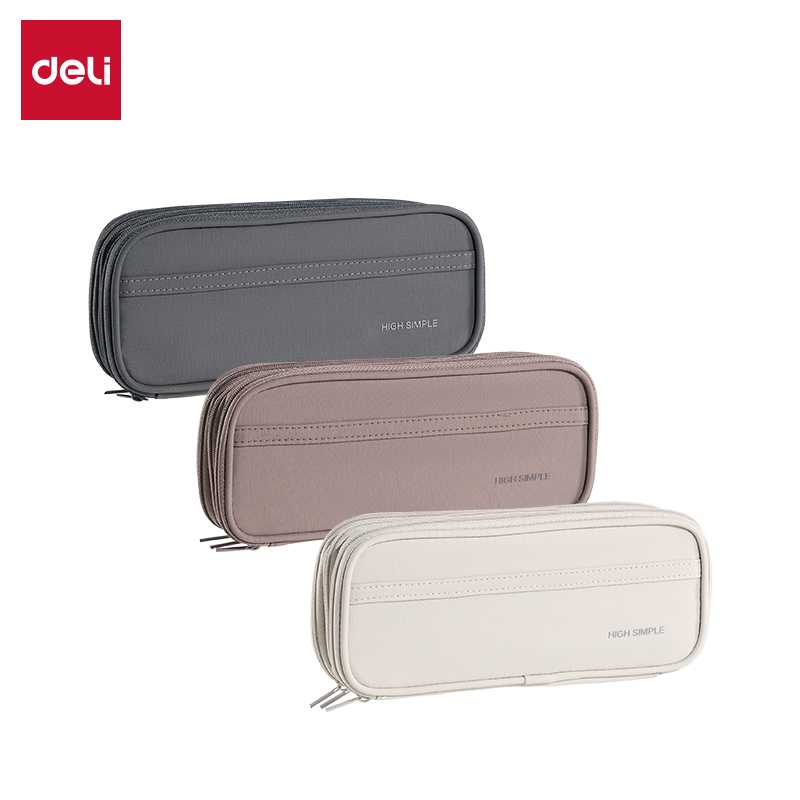 得（dé）力JX217簡係三拉鏈筆袋(混（hún）)(個)