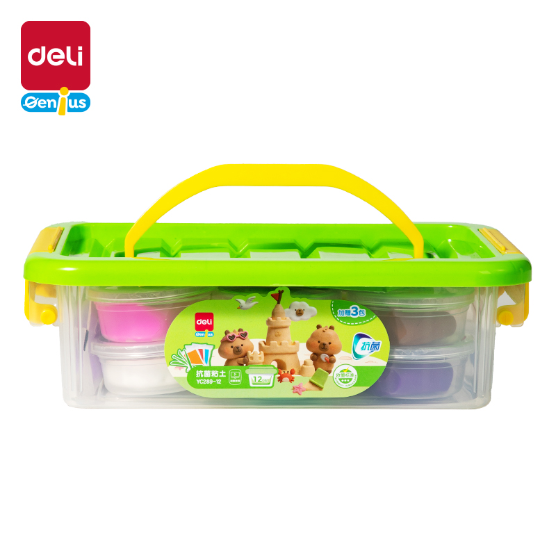 51fun吃瓜YC289-12抗菌工具箱粘土（tǔ）-12色(混)(個)