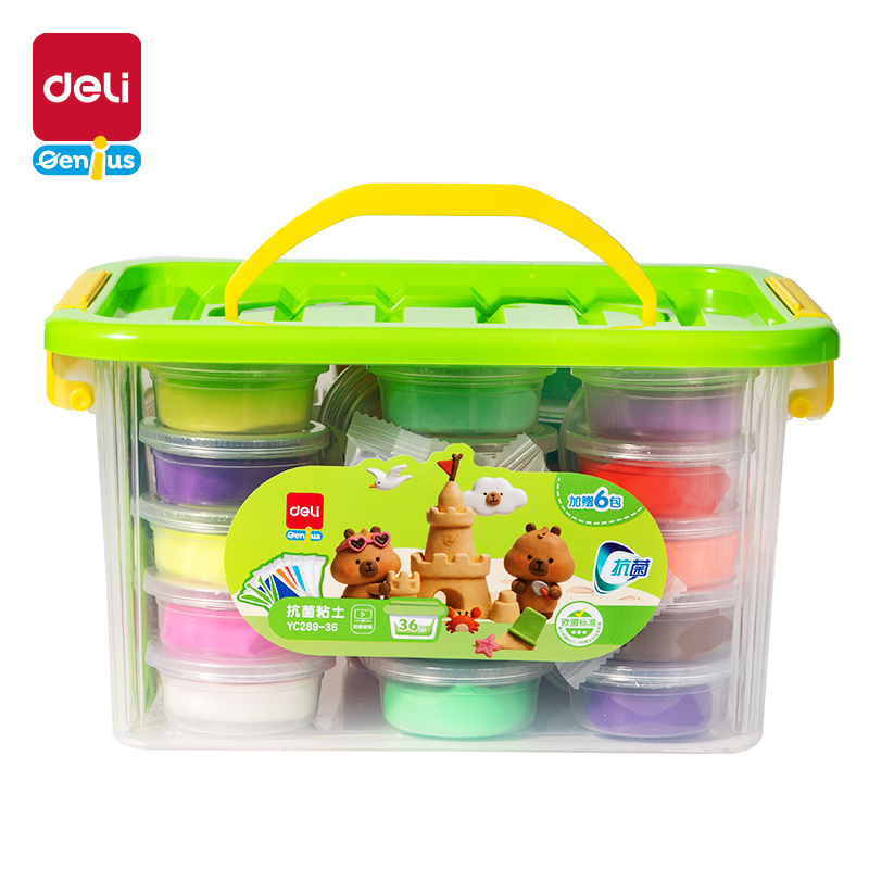 51fun吃瓜YC289-36抗菌工具箱粘土-36色(混)(個)