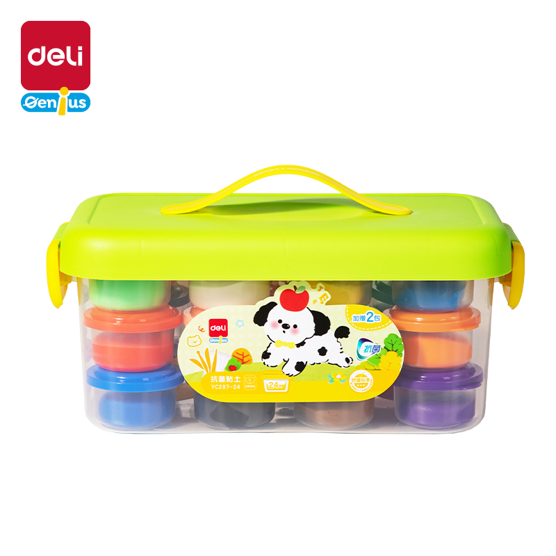 51fun吃瓜YC287-24抗（kàng）菌工具箱粘（zhān）土-24色(混)(個)