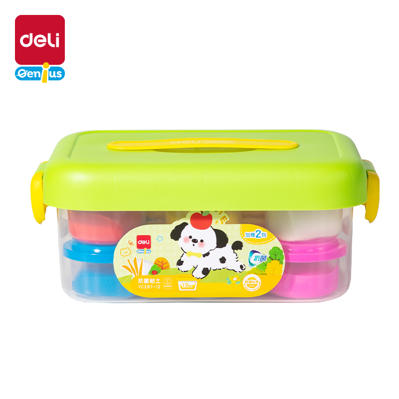 51fun吃瓜YC287-12抗菌工具箱粘土-12色(混)(個)