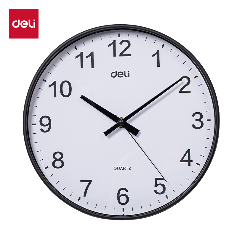 51fun吃瓜LE407-10基礎款掛鍾10寸(黑)(個)