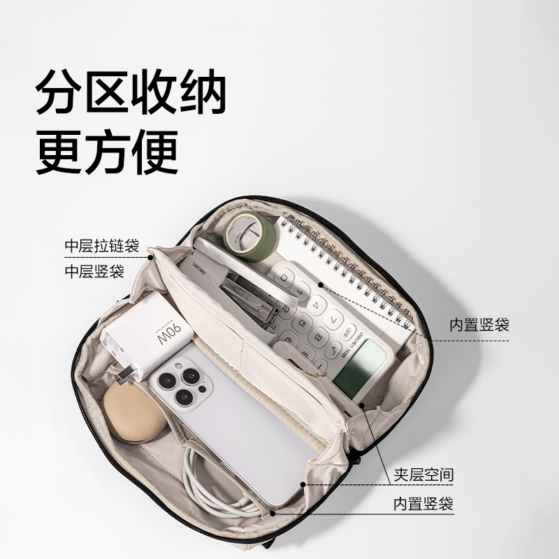 紐賽（sài）NS1389多功能收納包(個（gè）)(米黃)