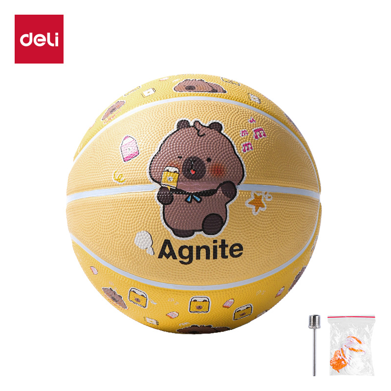 安（ān）格耐（nài）特（tè）FD152籃球-橡膠球-卡通款-5號球(黃)(個)