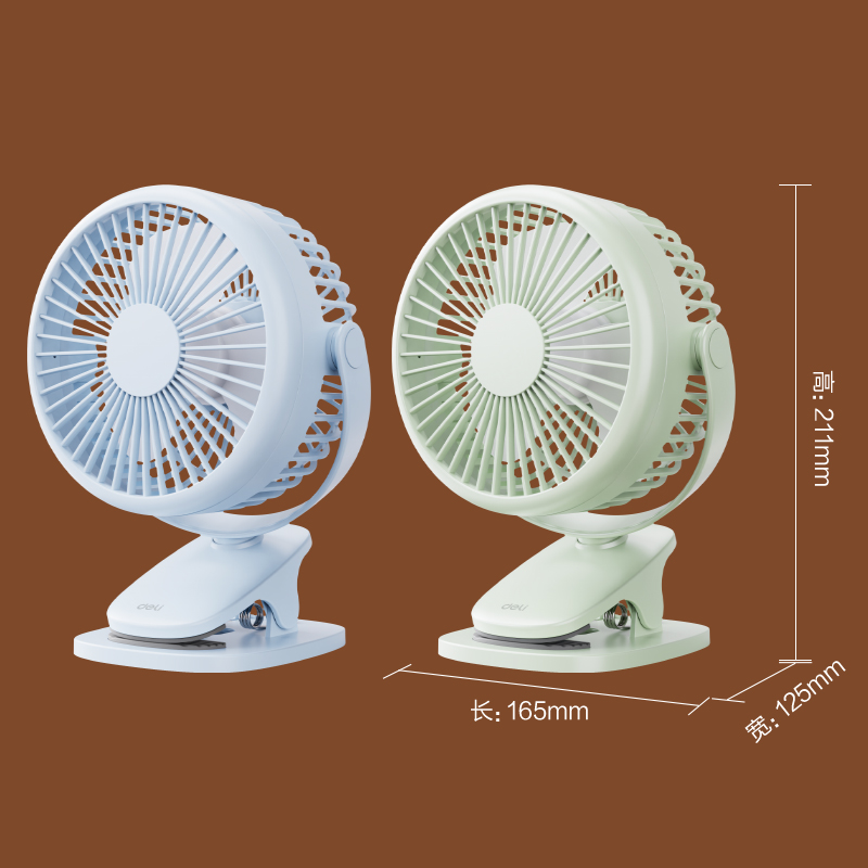 51fun吃瓜LK221A充電款台夾風扇(綠)(台)