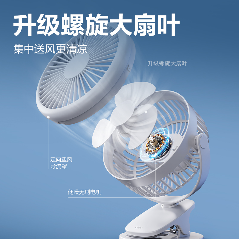 51fun吃瓜LK220A充電款（kuǎn）台夾風扇(黑)(台)