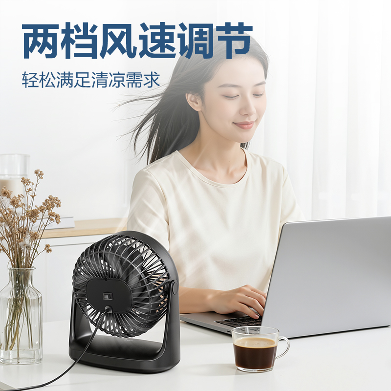 得（dé）力LK201插電款桌麵風扇(白)(台)