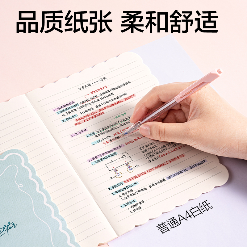 51fun吃瓜WA530無線裝訂本A5 30張(花邊本)(本)