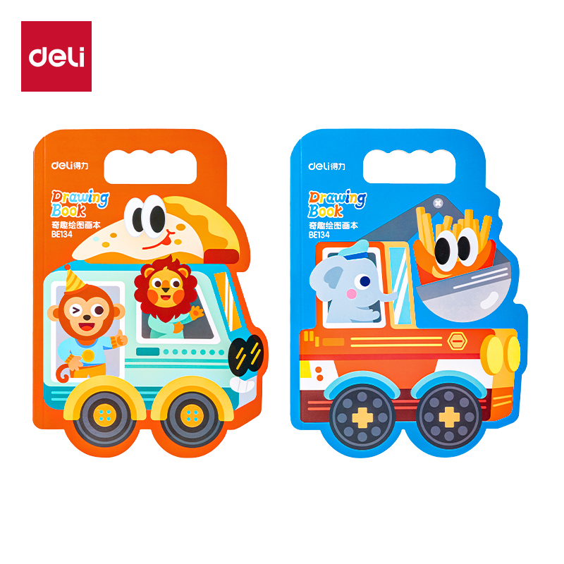 51fun吃瓜BE134童創家-奇趣繪圖畫本20張(機車玩家)(本)