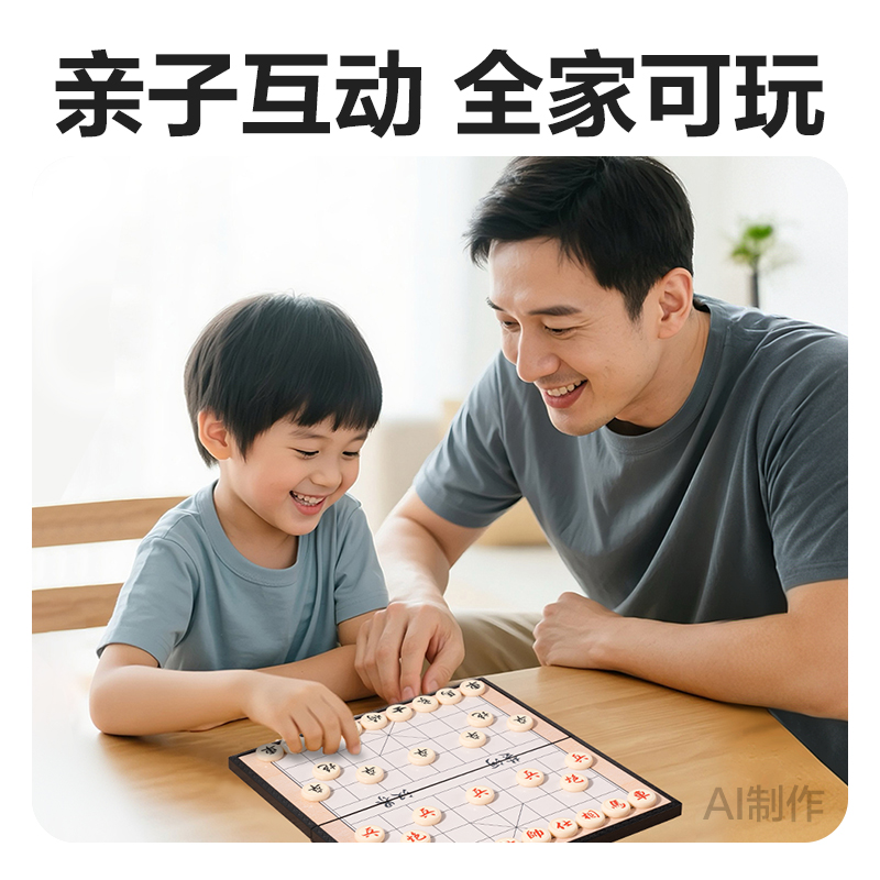 51fun吃瓜YW666-MX中號磁石象棋(混)(盒)