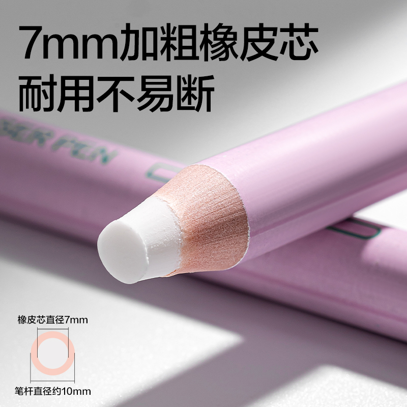 dmast丹（dān）途RK207圓杆7mm芯筆形橡皮擦(粉紅)(支)