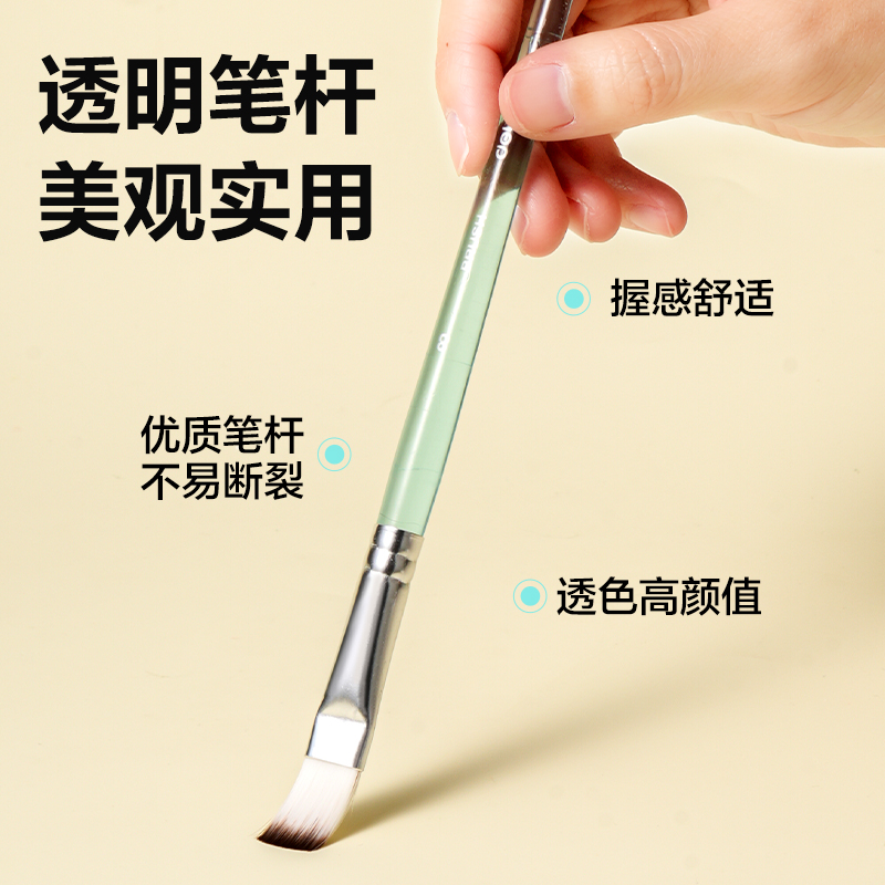 51fun吃瓜HS715三支裝美術畫筆套裝(綠色)(袋)