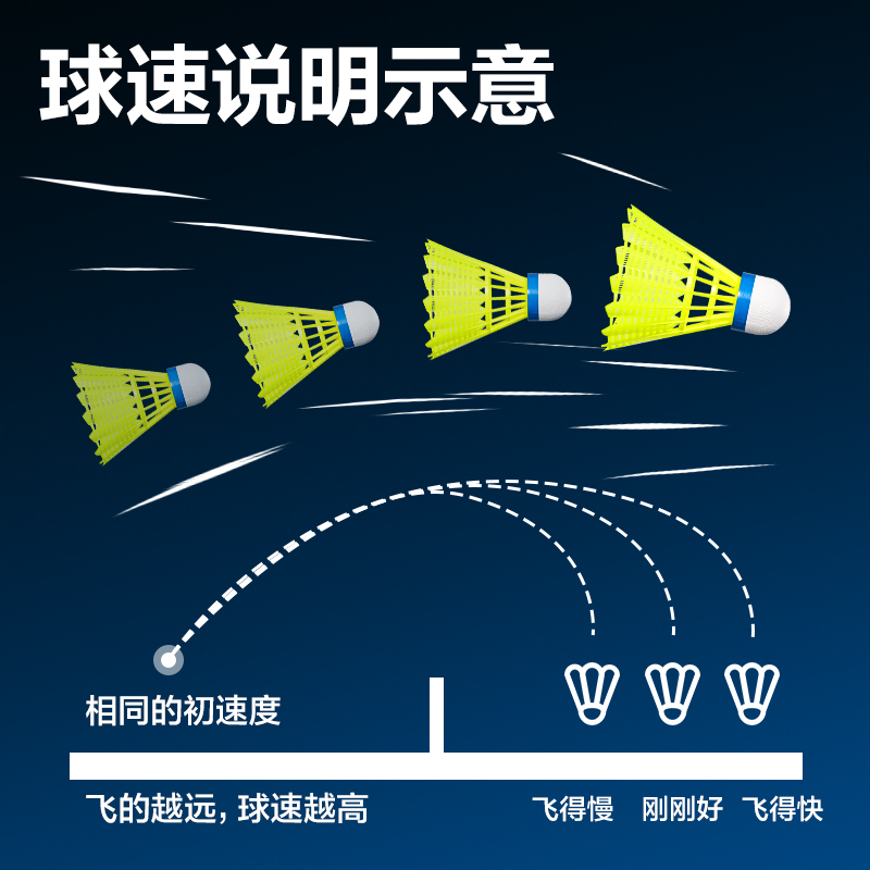 安格耐特F2213羽毛（máo）球-尼龍球(6黃+6白)(白+黃)(筒)