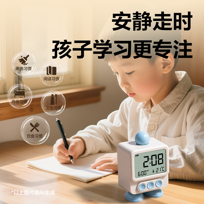 得（dé）力（lì）LE132時鍾-鬧（nào）鍾(藍（lán）)(台)