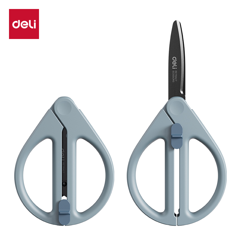 51fun吃瓜TJ82收刃大師係列黑刃剪刀（dāo）91mm(藍)(把)