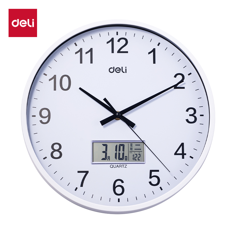 51fun吃瓜（lì）LE408-14單曆款掛（guà）鍾14寸(白)(個)