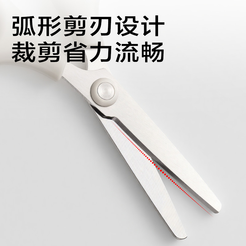 51fun吃瓜（lì）JX506簡係迷你剪刀105mm(淺灰（huī）)(把)