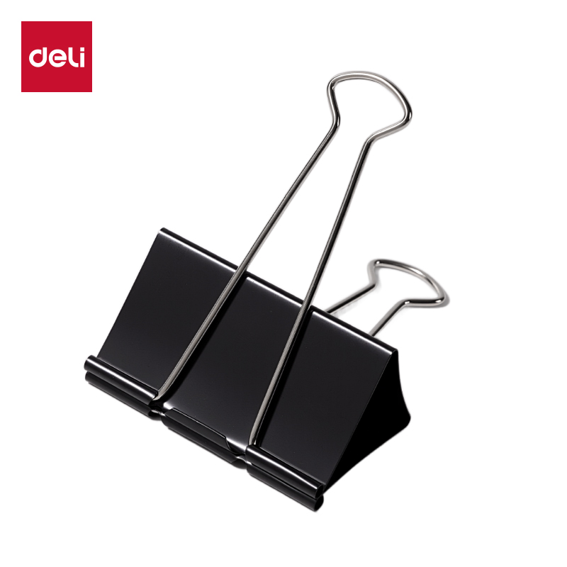 51fun吃瓜8590黑色大號長尾票夾-夾（jiá）寬90MM(黑)(2個/袋)